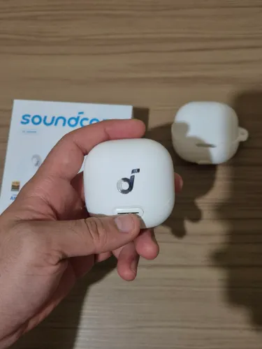 Fone Anker Soundcore liberty 4 nc com garantia (Caixa, nota fiscal, ponteiras e cabo)