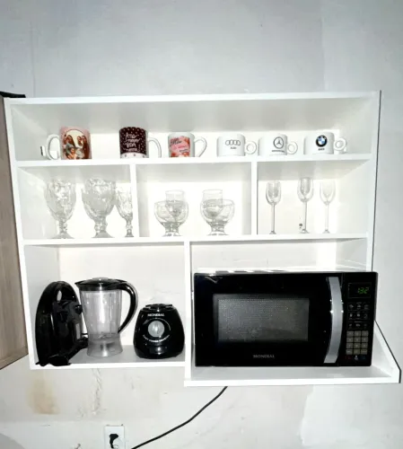 Suporte de temperos com microondas novo e prático 