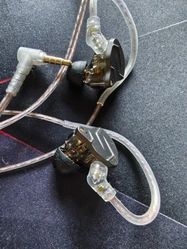 Fon KZ Zsn Pro Fones De Ouvido Intra-Auriculares Com Fio 1DD 1BA Híbrido Meta