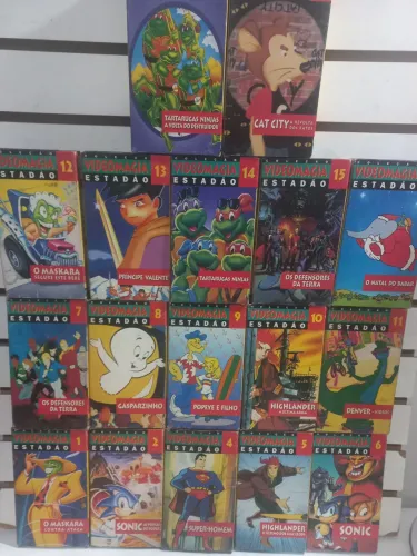 17 Fitas vhs antigas vídeo magia