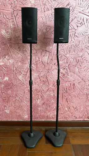 Par Caixa Som Sony Ss-tsb118 C/ Suporte Pedestal Acústica