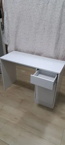 Escrivaninha com 1 Gaveta e 1 Porta cor branca
