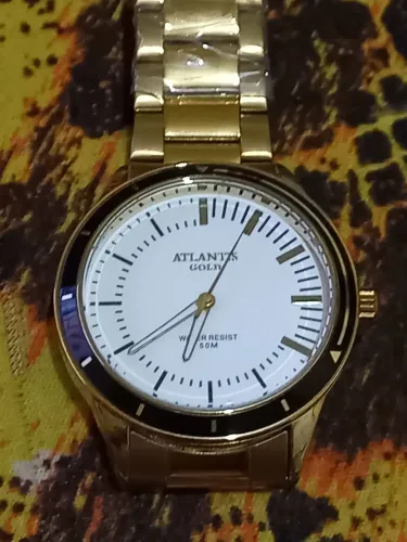RELÓGIO ATLANTIS ORIGINAL DOURADO SÉRIE OURO SÓ RS 120