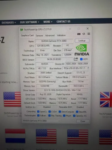 GEFORCE RTX 3060 12GB