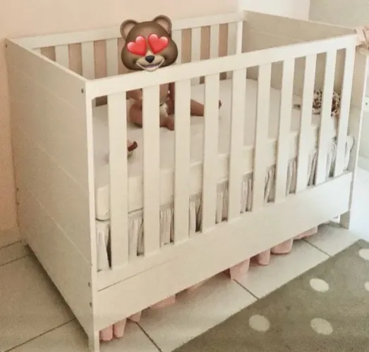 Berço 2 em 1 + Cômoda + Guarda Roupa