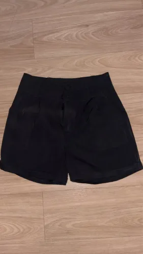 Short alfaiataria preto