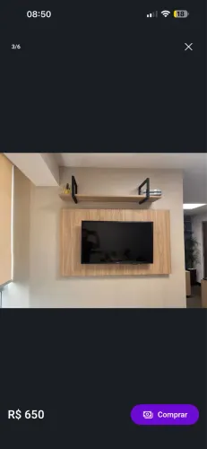 Painel de tv + prateleira
