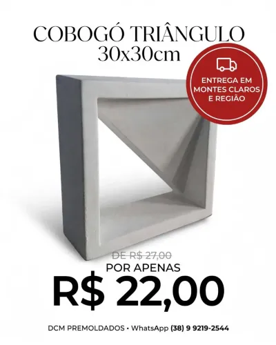 Cobogó triângulo