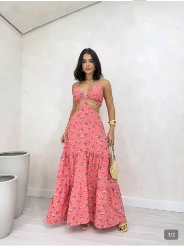 Vestido floral veste 40 a 44