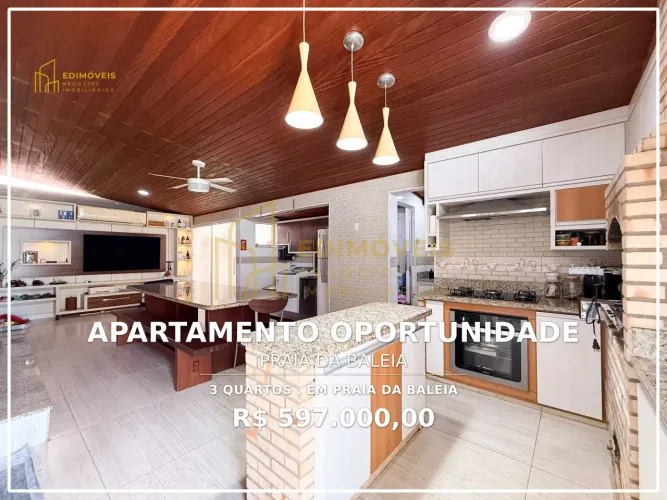Seu Novo Lar na Praia da Baleia: Apartamento Garden com Área Gourmet!