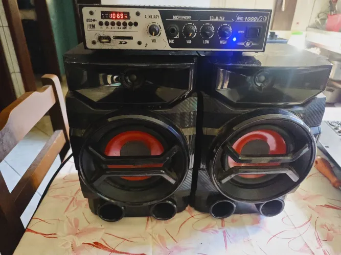 Receiver Amplificador Frahm Slim 1000 USB fm