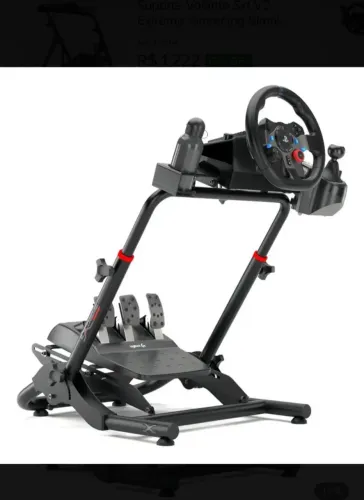 Volante Logitec com cambio manual e suporte seminovo
