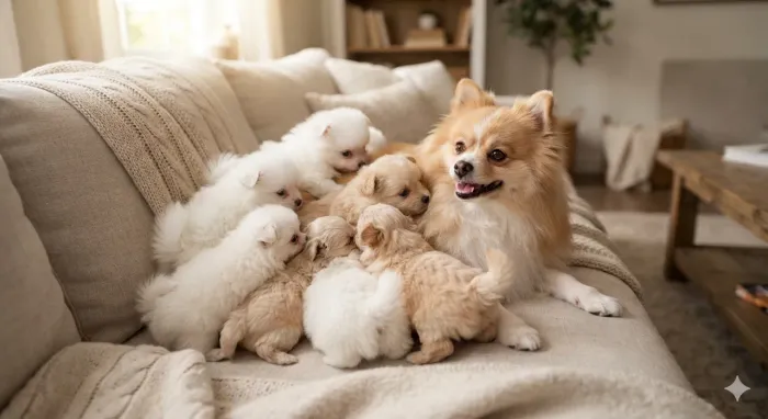 Filhote Lulu da pomerania