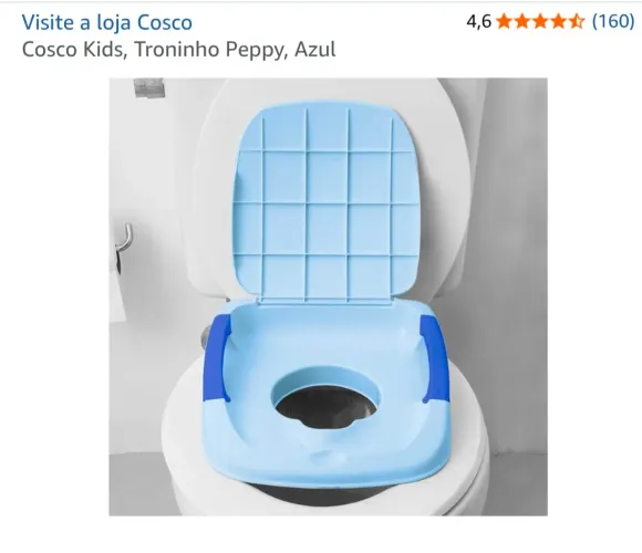 Penico cosco azul e branco 3 em 1 novo na caixa