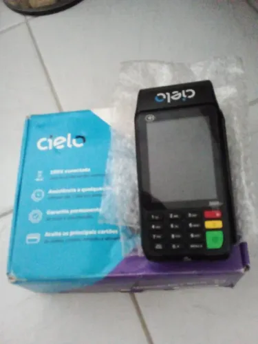 Maquina de cartao da cielo nova na caixa