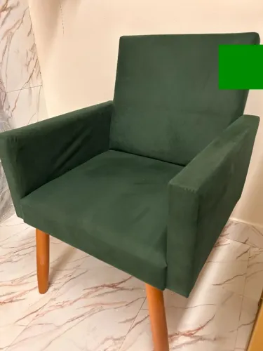 Cadeira verde musgo 3x