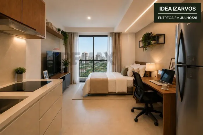 Studio à venda no IPERÓ 111 | IDEA!ZARVOS | 27,42 m² | Vila Madalena | Entrega Jul/2026