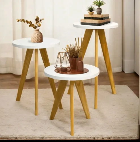 Jogo de mesas decoração