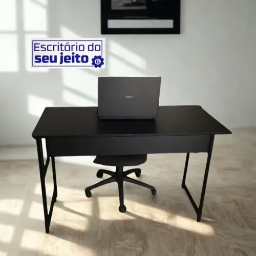 Mesa de Estudo Reforçada 1,1m NOVA Multiuso Industrial para Computador Notebook Escritório