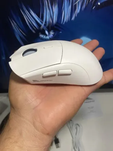 Mouse Gamer Sem Fio Smailwolf Rs7 Paw 3311 Branco Novos Lacrados - Super Promoção !