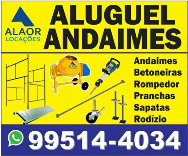 Locação/aluguel de andaimes ótimos preços