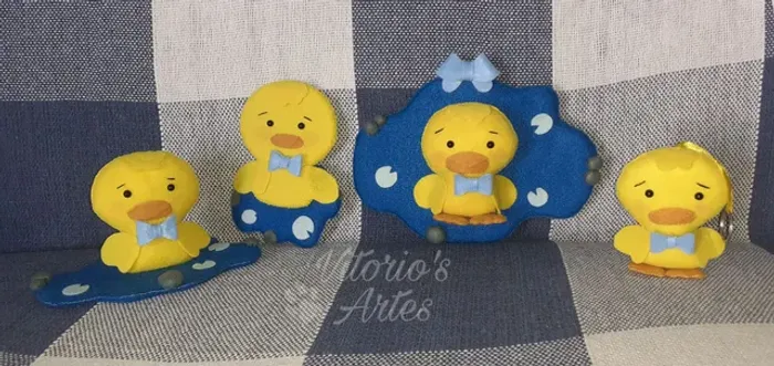 Kit decoração quarto do bebê com 4peças