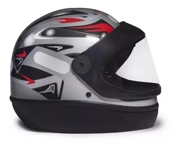 Capacete San Marino Prata Grafic (Entrega Grátis)