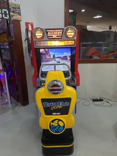 Máquina Fliperama Simulador Carrinho Roads Edge SNK Games
