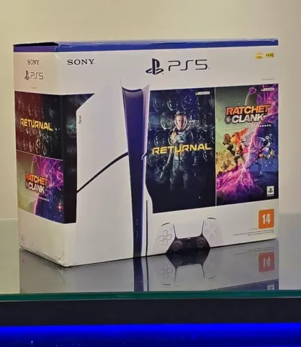 OFERTA - PS5 Slim 1TB + GARANTIA - Versao Fisico e Digital + 2 Jogos Físicos! 