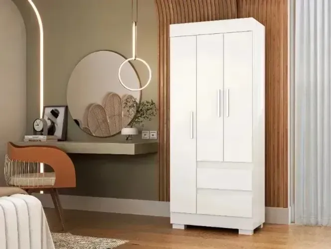 Guarda Roupas - Maya 3 Portas Novo de Solteiro