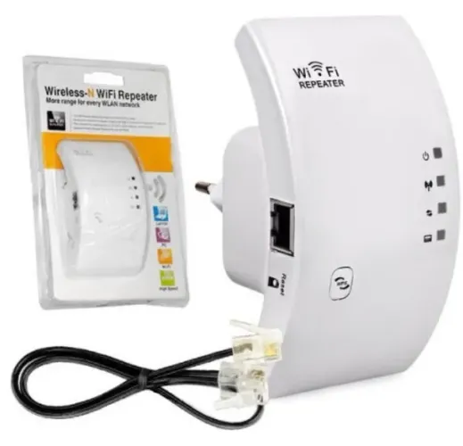 Repetidor De Alta Distância Wireless Wifi Rede Cor Branco Voltagem 110v/220v