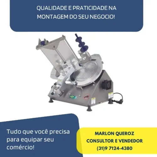 Cortador de Frios Gural Semi Automático Lamina 30 CM