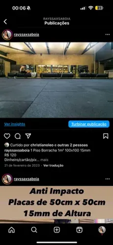 Placa de piso emborrachada