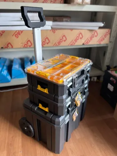 Kit 3 Caixas Organizadores Dewalt Tstak Dwst Ferramentas