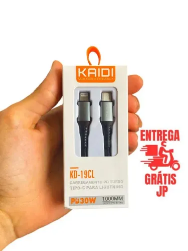 CABO TURBO USB-C PARA LIGHTNING KAIDI 30W
