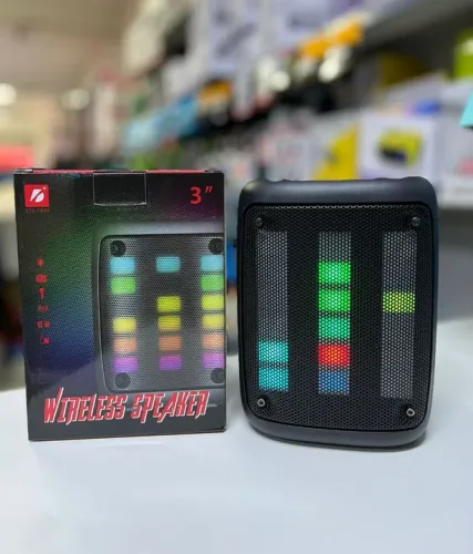 Caixa de Som Bluetooth 3 polegadas com Led - ENTREGA GRÁTIS 
