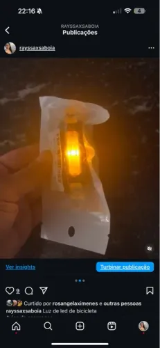 Luz de led de bicicleta
