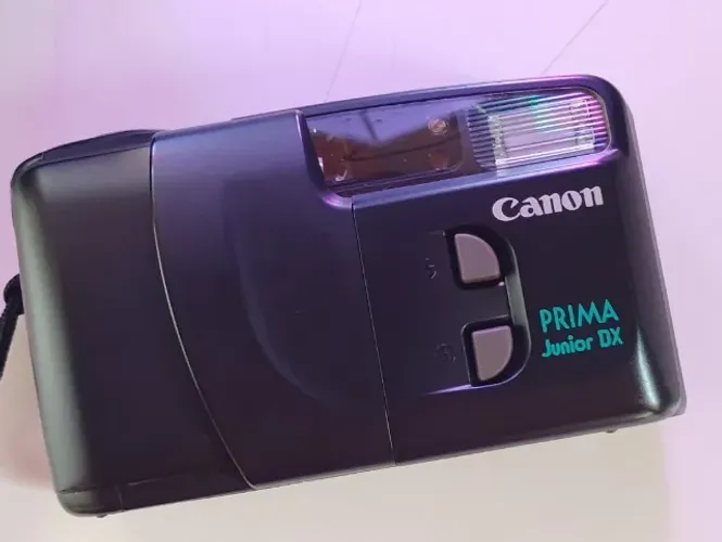 Câmera fotográfica Filme em Rolo - Canon Prima Junior DX Funcionando