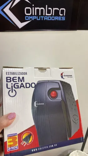 Estabilizador Bem Ligado Coletek Es-300va Monovolt Saída 115v - Loja Coimbra Computadores