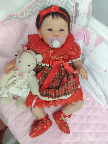 Bebê reborn realista kit abigail