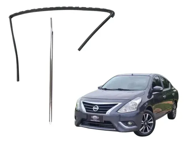 Kit Friso Guarnição Dianteiro Esquerda Nissan Versa 2019