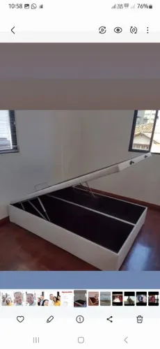 Box Baú Reforçado 158x198x45/Fábrica Novo/Pagto na entrega/Ler a descrição por favor.