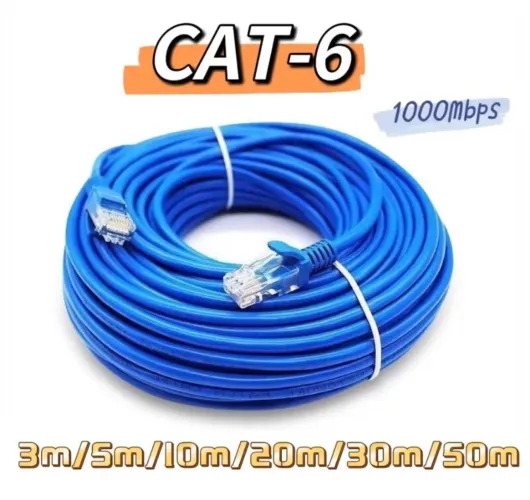 Cabo de Rede internet ethernet 15 metros CAT-6 crimpado