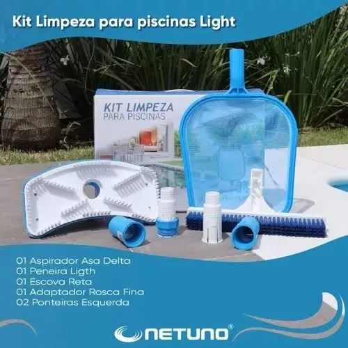 Kit Limpeza para Piscinas Light NETUNO - Novo