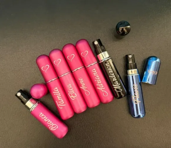 Porta Perfume Recarregavel Portatil Spray Personalizado 5ml