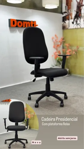 Cadeira Presidencial com plataforma Relax