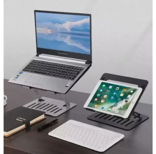 Suporte para Notebook B-Max com Ventilação - Regulável Metálico 