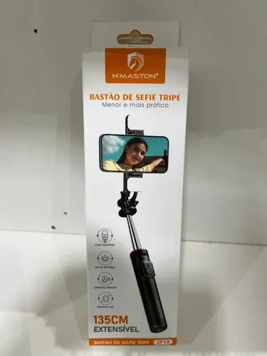 Bastao Selfie tripé Portátil Retrátil Com Controle Bluetooth Led - Loja Coimbra Entregamos