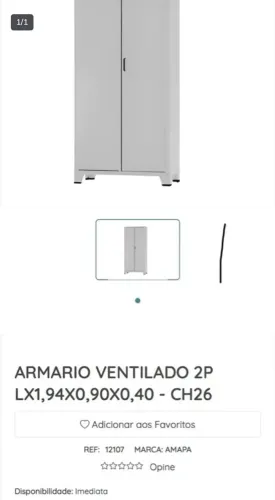 Armário Ventilado 2P - Organização e Praticidade