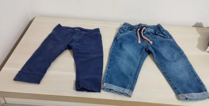 Kit 2 calças tamanho 12 meses